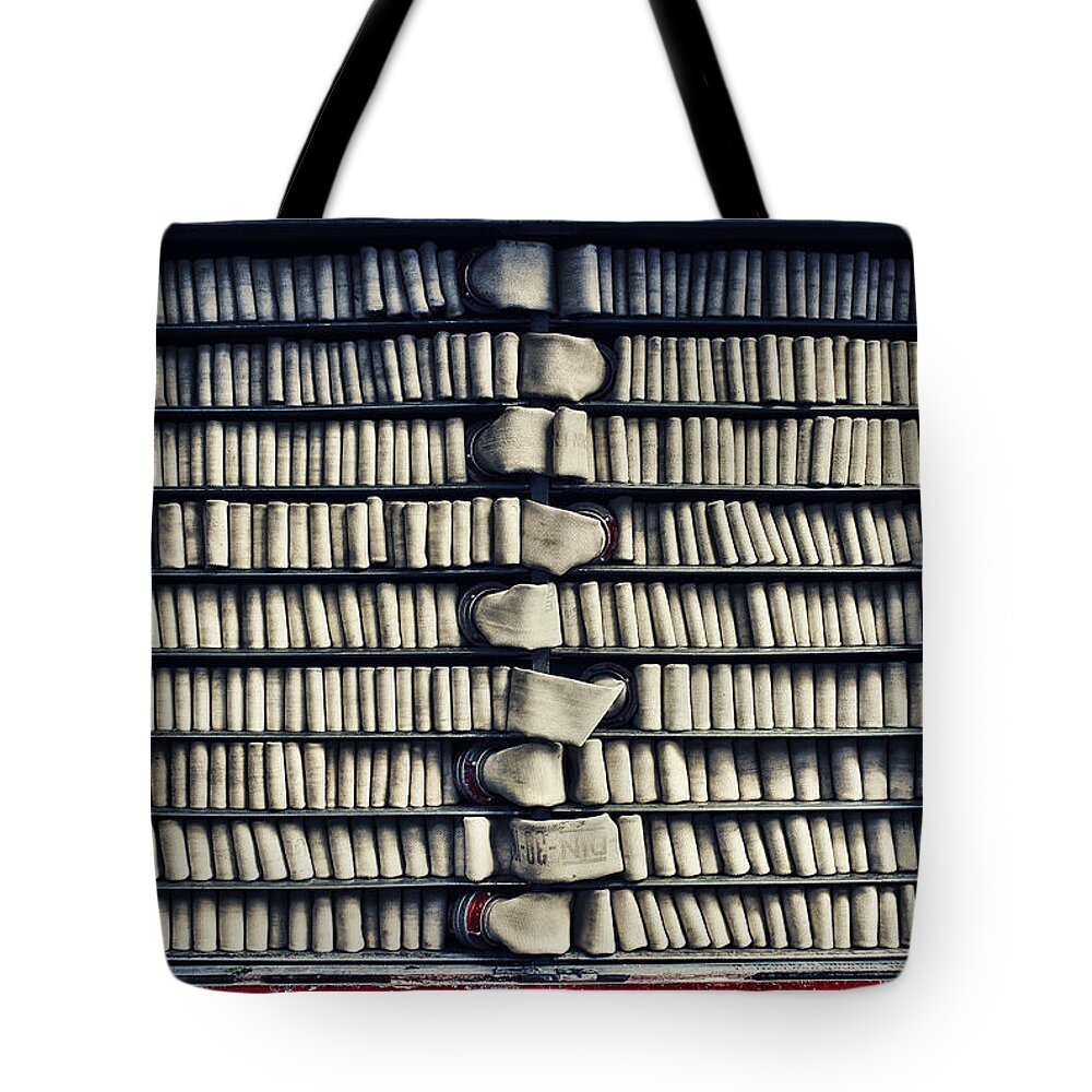 Photo Tote Bag featuring the photograph Fire Hose by Jutta Maria Pusl