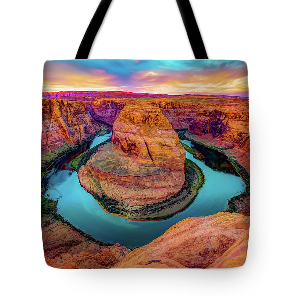 River Framed Tote Bags