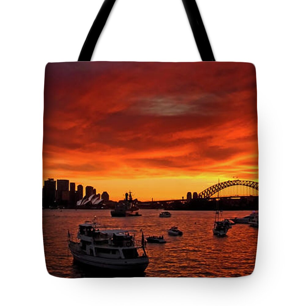 Designs Similar to Fire Sky Over Sydney Harbour