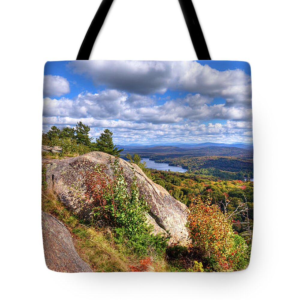 Landscapes Tote Bag featuring the photograph Fire Tower on Bald Mountain by David Patterson
