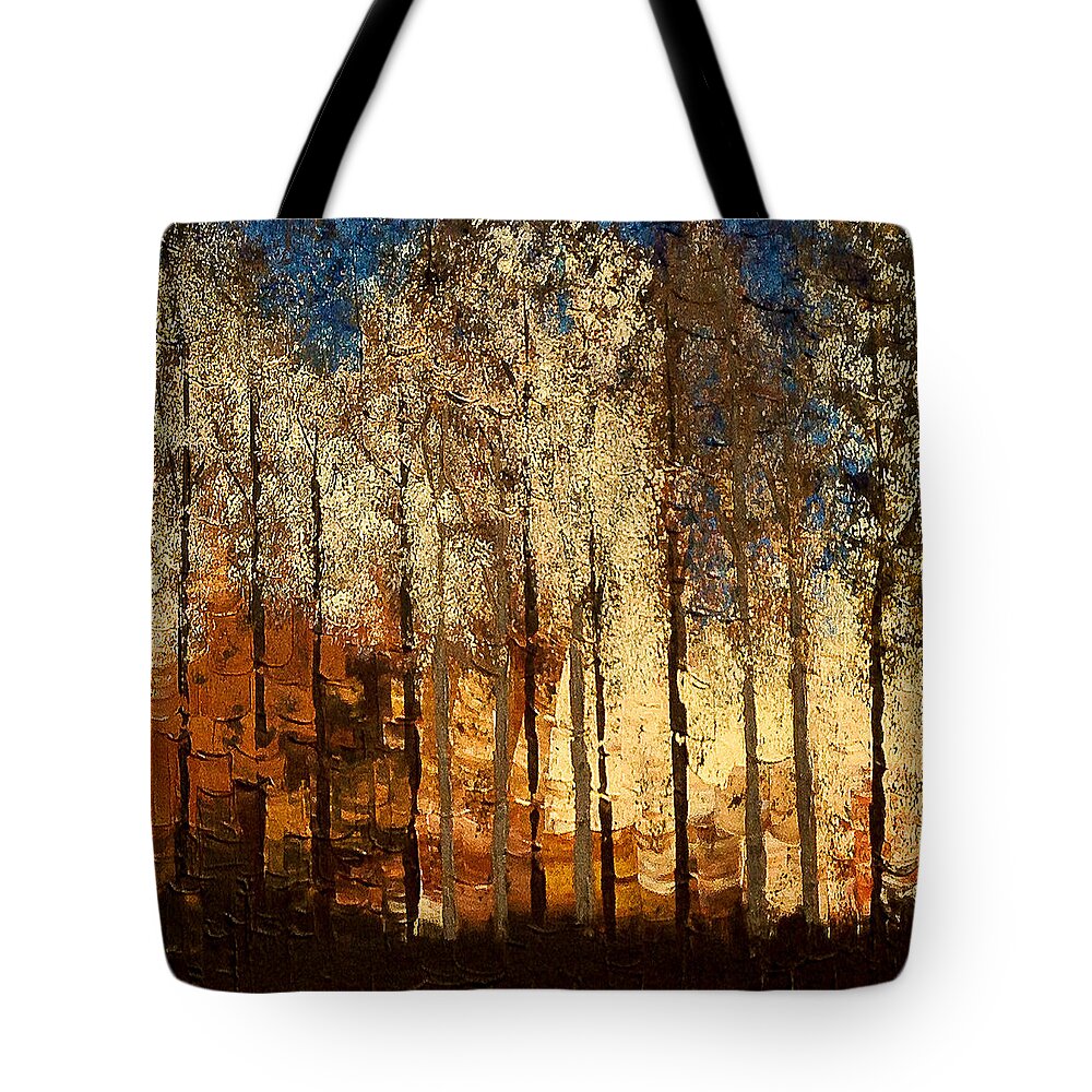 Fire Tote Bag featuring the painting Firestorm by Linda Bailey