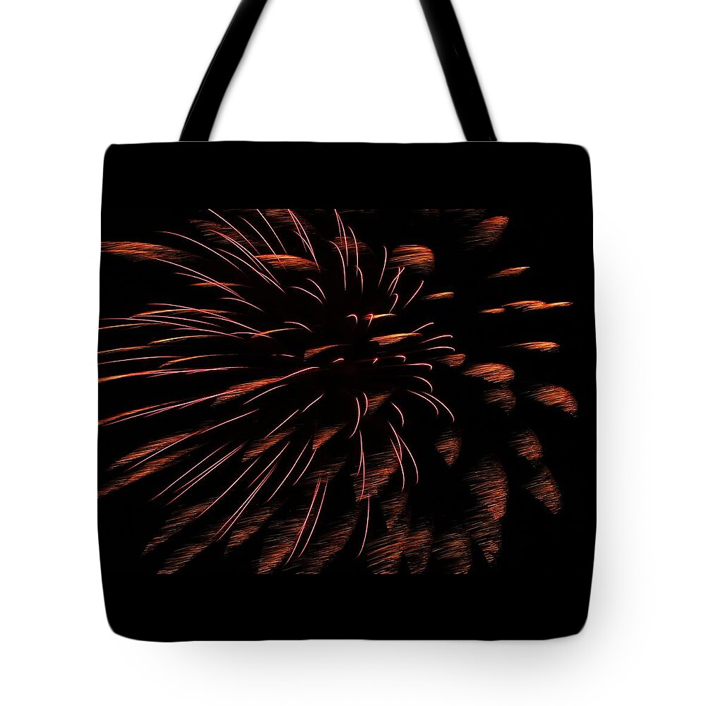 Abstract Tote Bag featuring the photograph Firework Abstract by Karl Anderson
