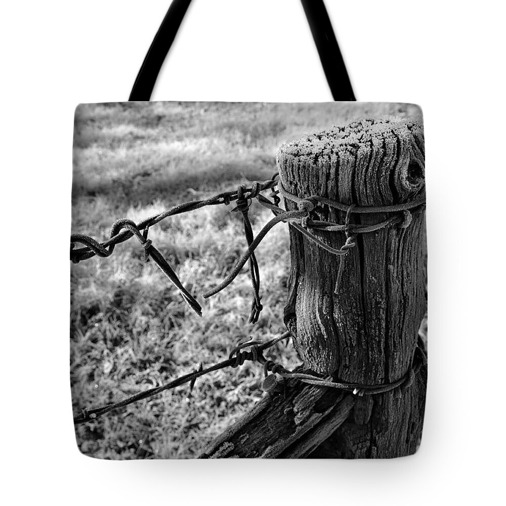 Farm Tote Bag featuring the photograph First Frost by Ron Cline