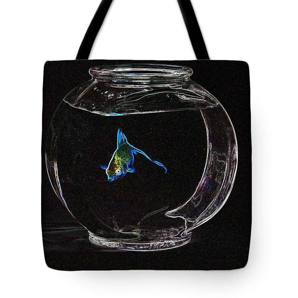 Fish Tote Bag featuring the photograph Fishbowl by Tim Allen