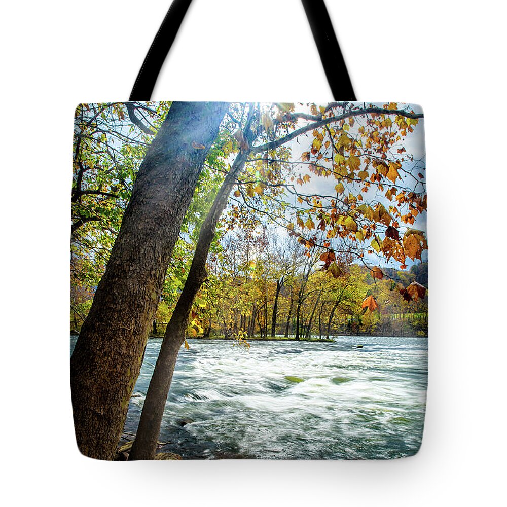 Landscape Tote Bag featuring the photograph Fisherman's Paradise by Joe Shrader