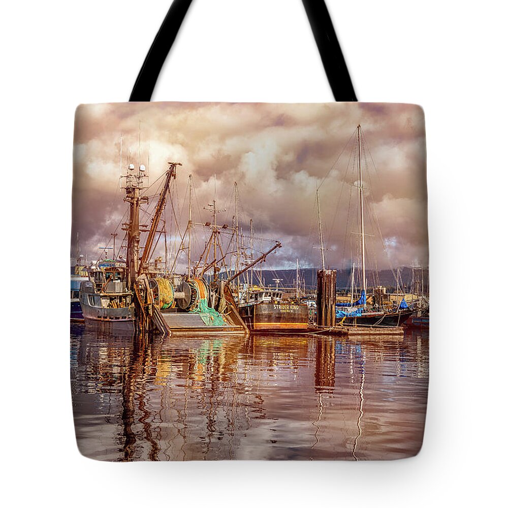 Fisherman Tote Bag featuring the photograph Fishermans Wharf by Canadart -