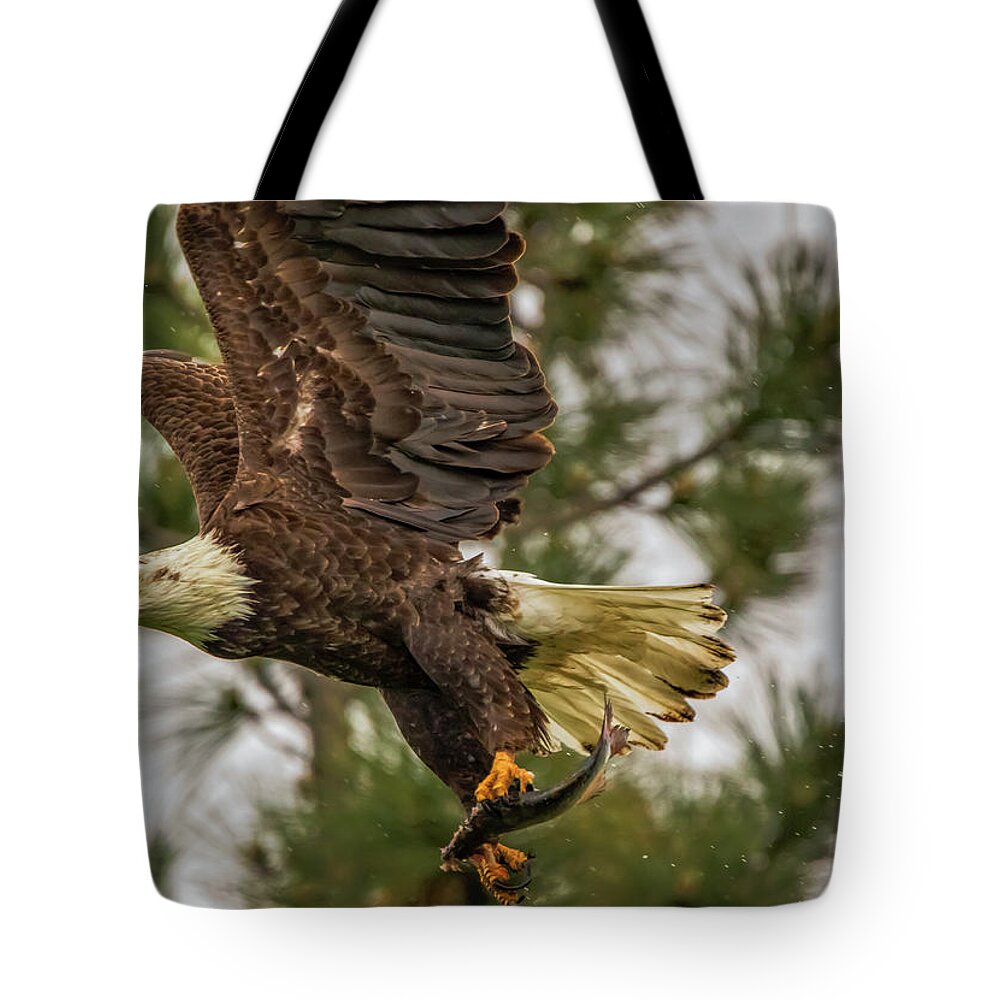 California Tote Bag featuring the photograph Fishing on a Rainy Afternoon by Marc Crumpler