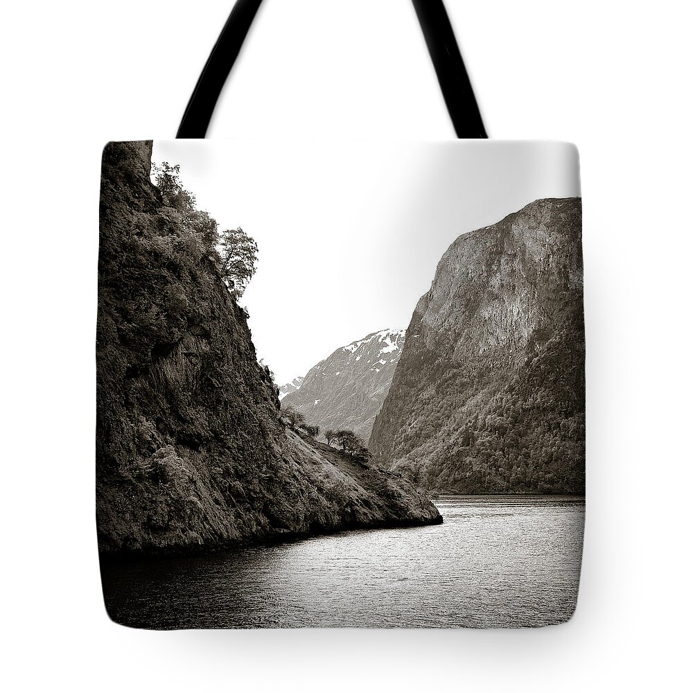 Norway Tote Bag featuring the photograph Fjord Beauty by Dave Bowman