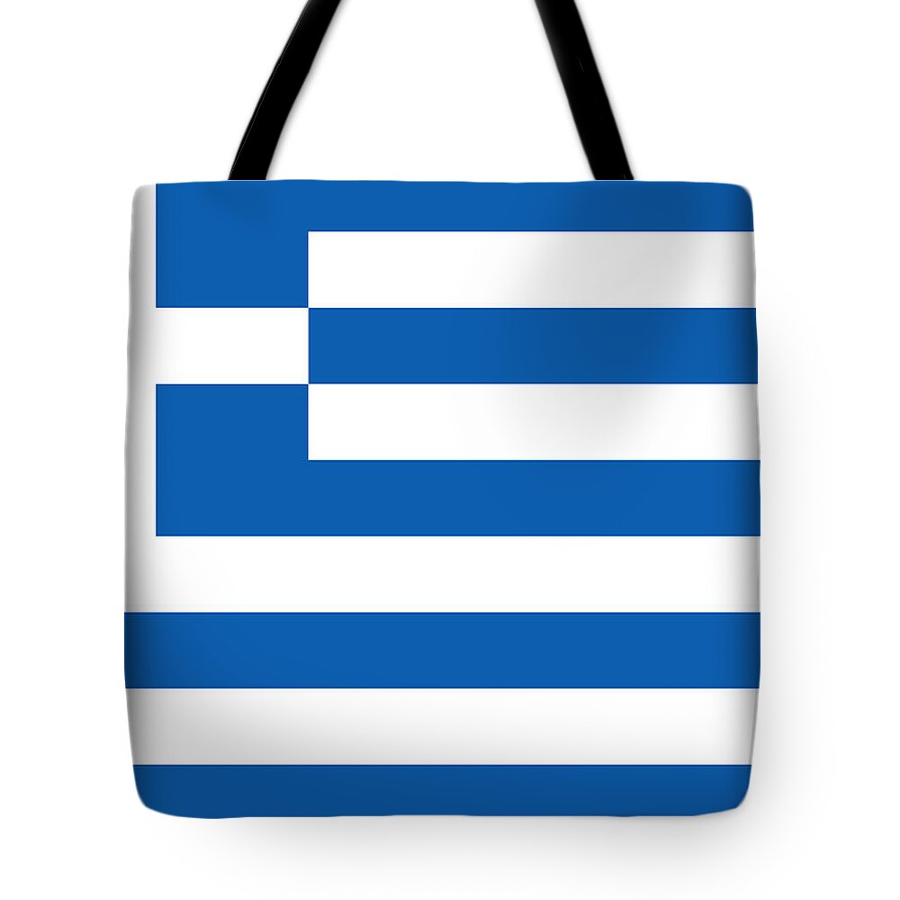 Country Tote Bag featuring the photograph Flag of Greece by Robert Banach