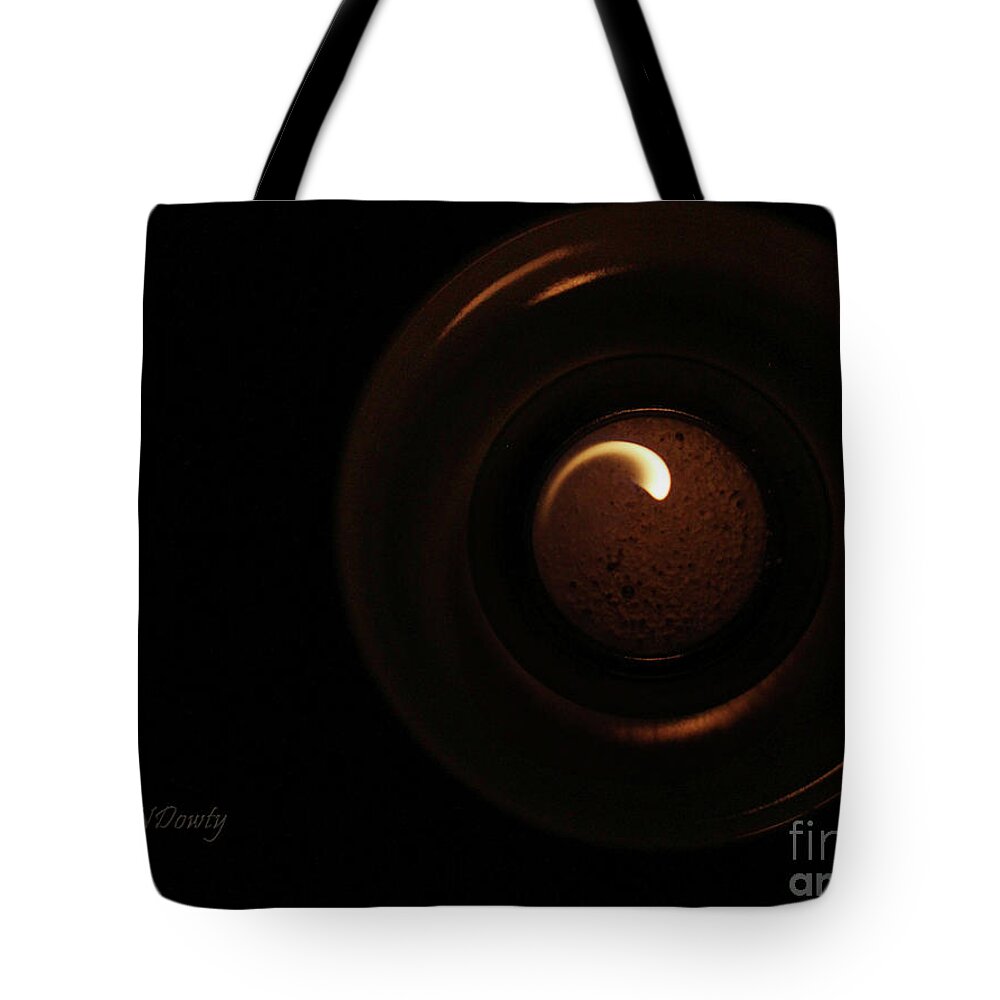 Flame Curl Tote Bag featuring the photograph Flame Curl by Natalie Dowty