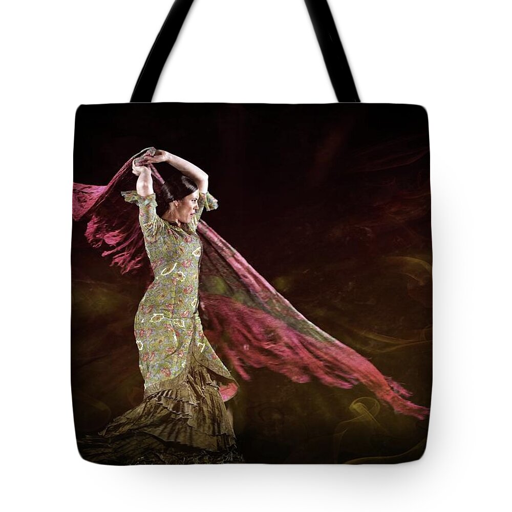 Marseille Tote Bag featuring the photograph Flamenco Nomada by Jean Francois Gil