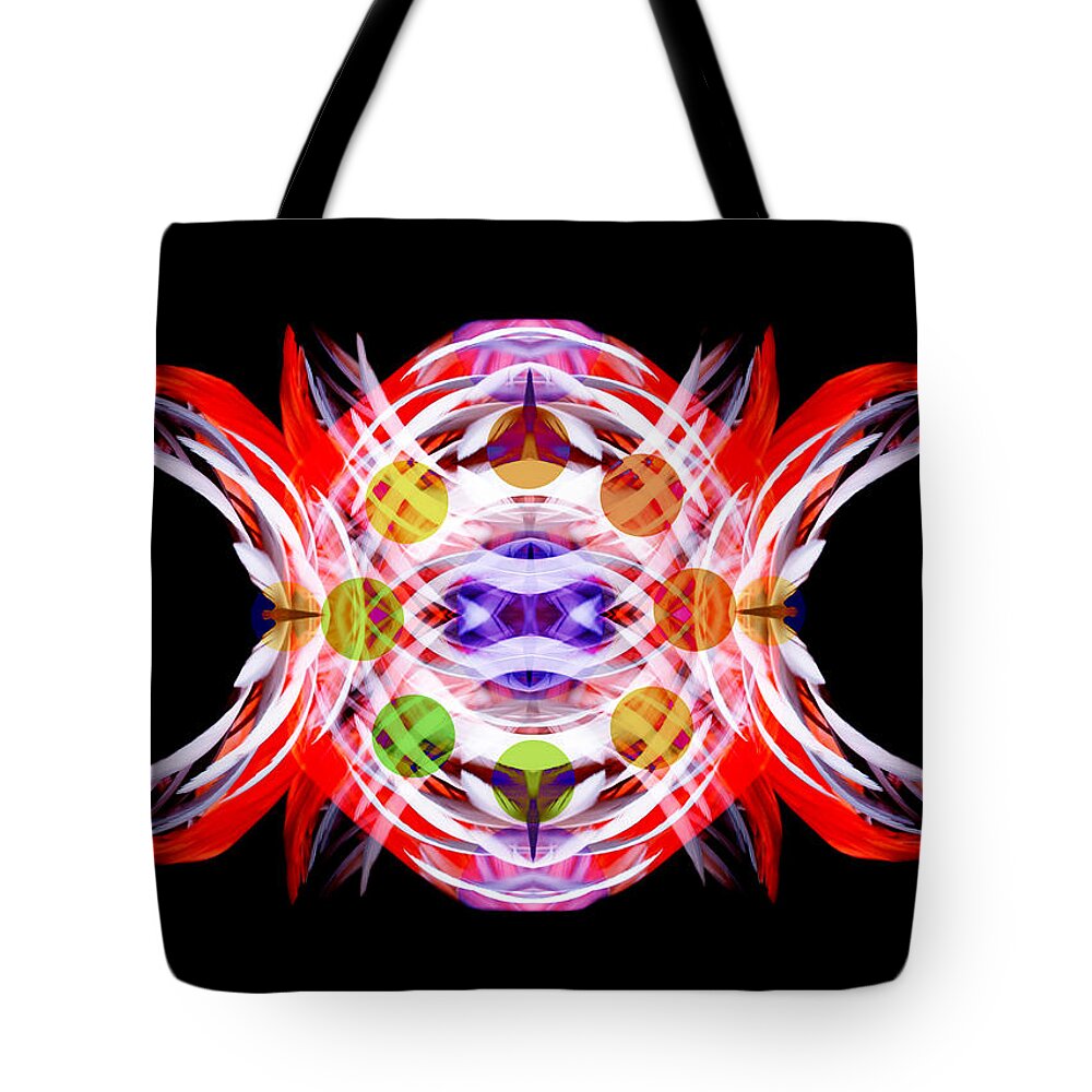 Flamingo Tote Bag featuring the digital art Flamingo Feathers Belief by M E