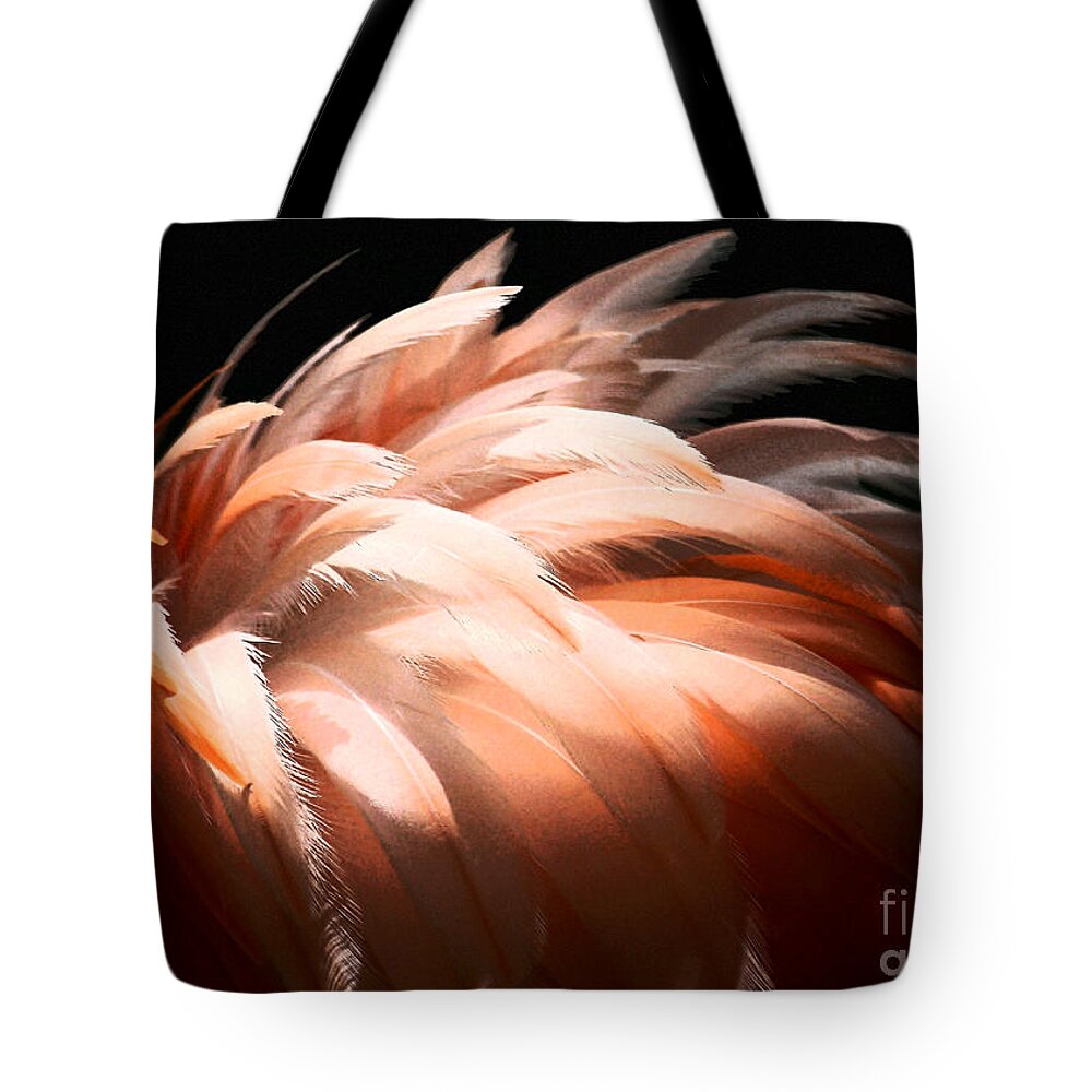 Feathers Tote Bag featuring the photograph Flamingo Feathers by Sabrina L Ryan