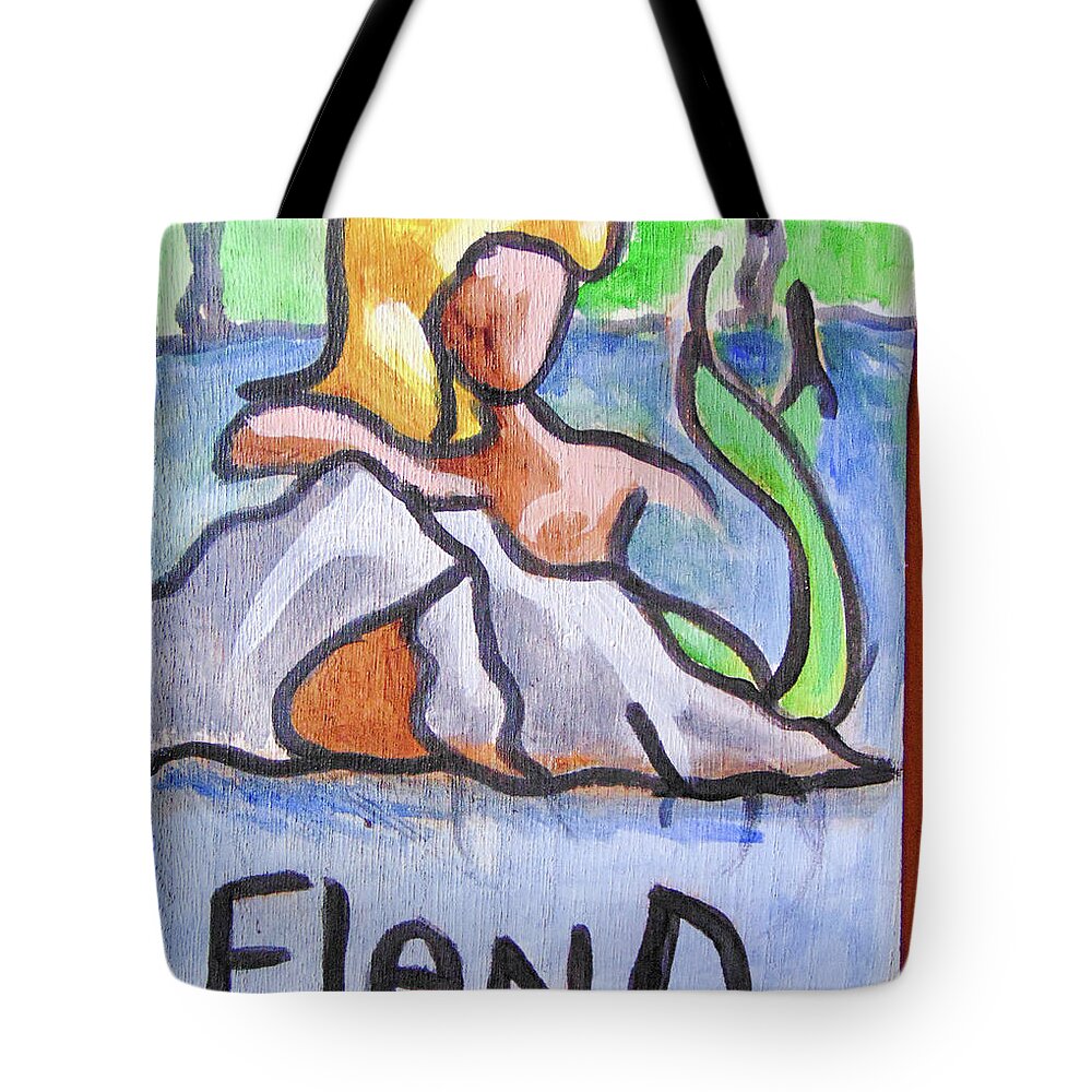 Art Tote Bag featuring the painting Fland by Loretta Nash