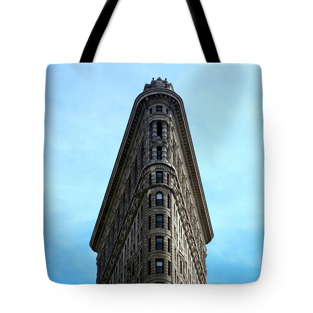 New York Tote Bag featuring the photograph Flatiron Building 2 by Randall Weidner