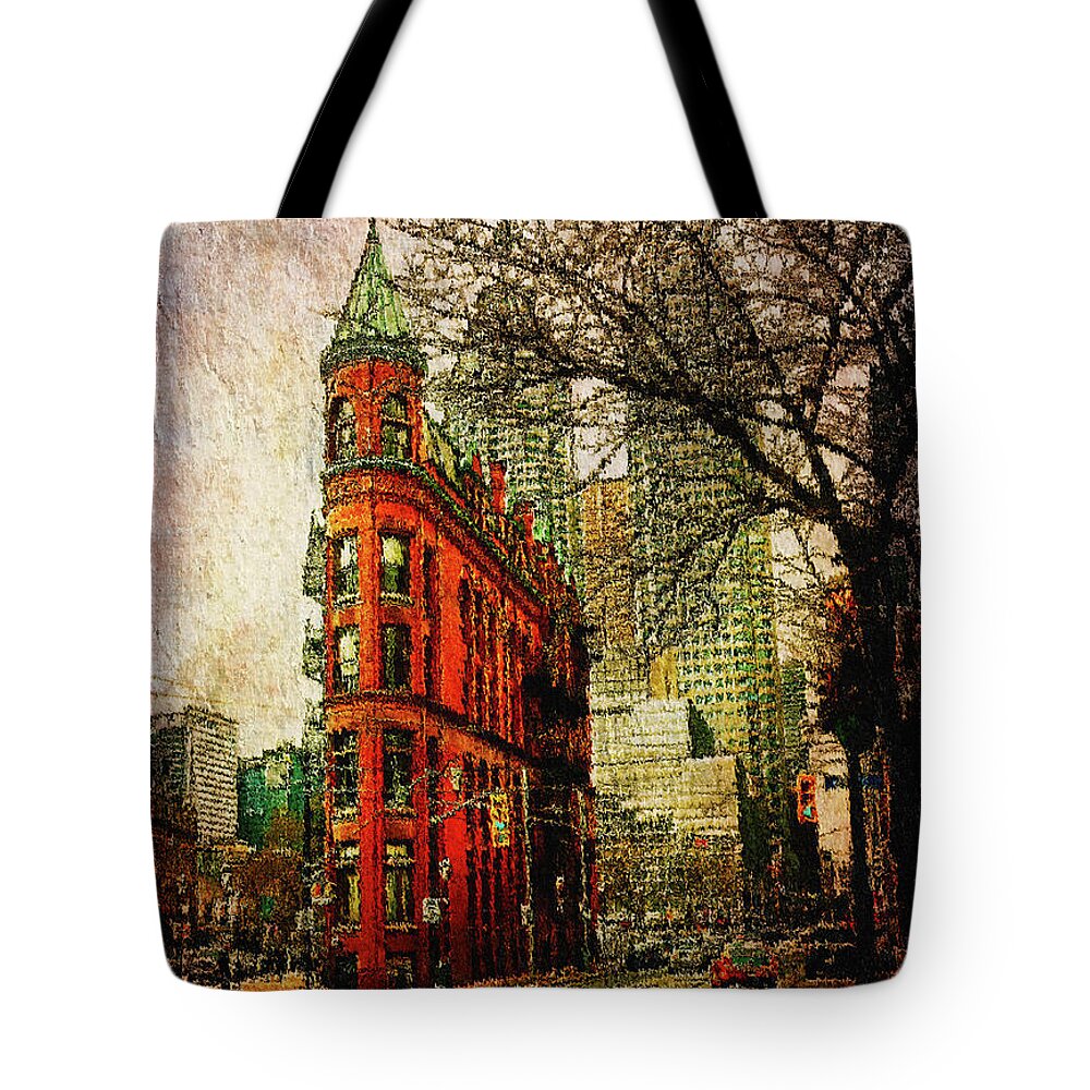 Toronto Tote Bag featuring the digital art Flatiron Reloaded by Nicky Jameson