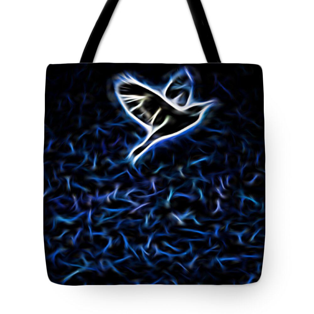 Flight Tote Bag featuring the photograph Flight In Abstract 4 by Kristalin Davis