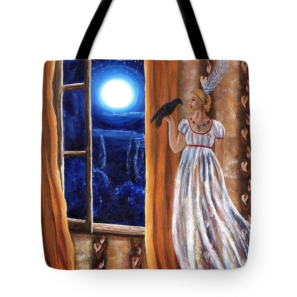 Landscape Tote Bag featuring the painting Flirt and Flutter by Laura Iverson