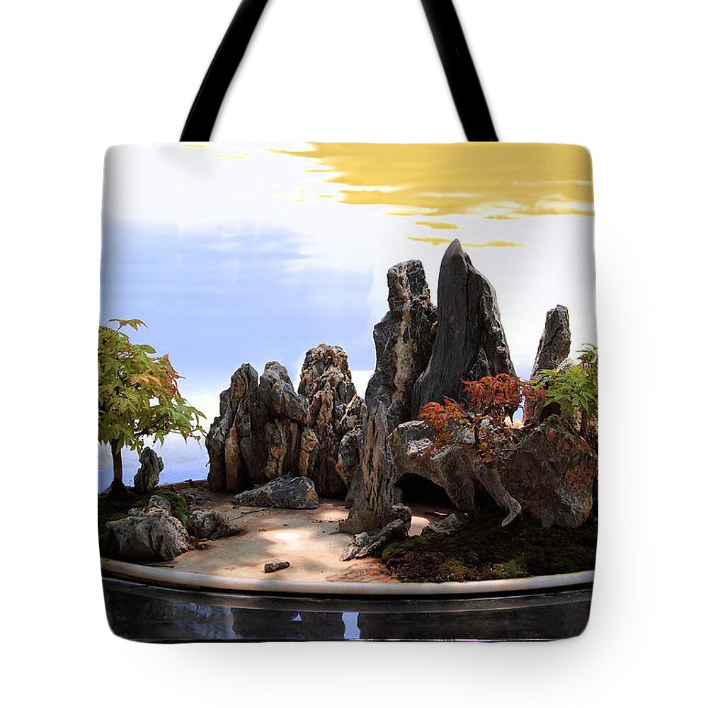 Floating Island Tote Bag featuring the photograph Floating Island by Viktor Savchenko