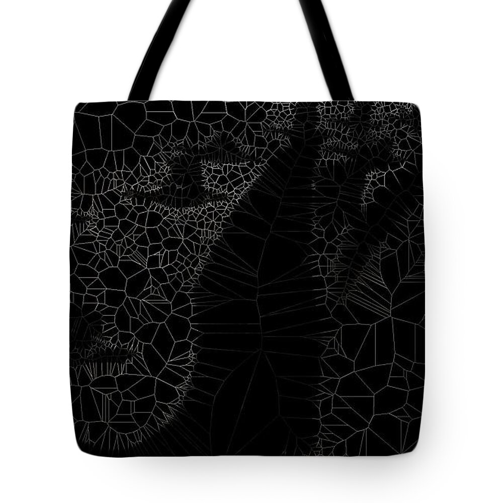 Vorotrans Tote Bag featuring the mixed media Flock by Stephane Poirier