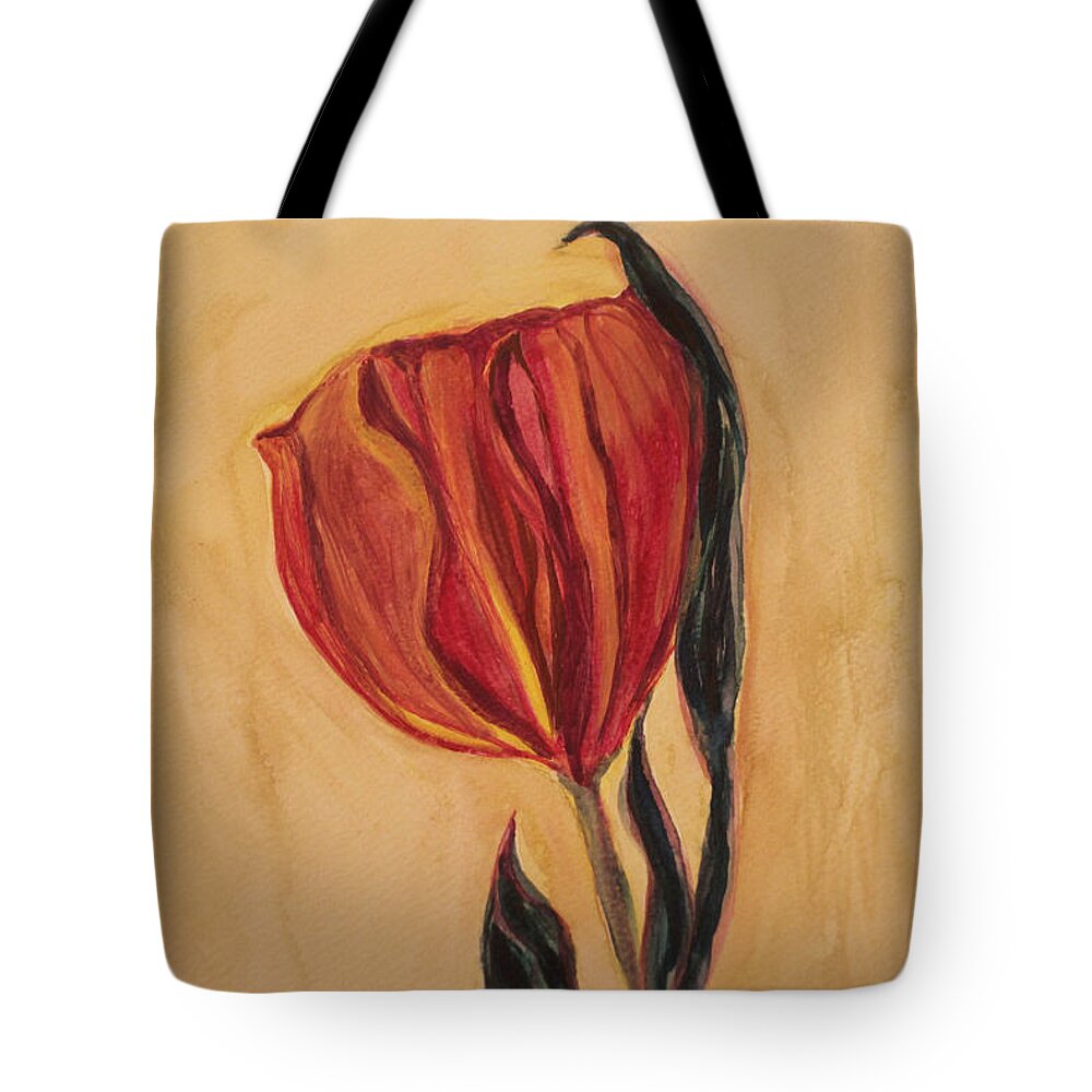 Watercolor Tote Bag featuring the painting Flor Del Alma by The Art Of Marilyn Ridoutt-Greene