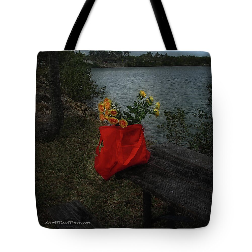 Art Tote Bag featuring the digital art Floral Art 11 by Miss Pet Sitter
