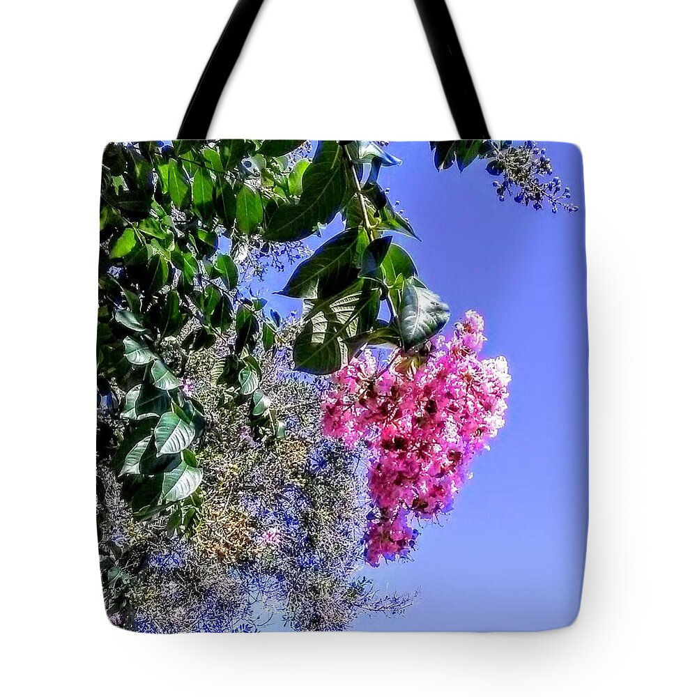 Flowering Tree Tote Bag featuring the photograph Floral Essence by Suzanne Berthier