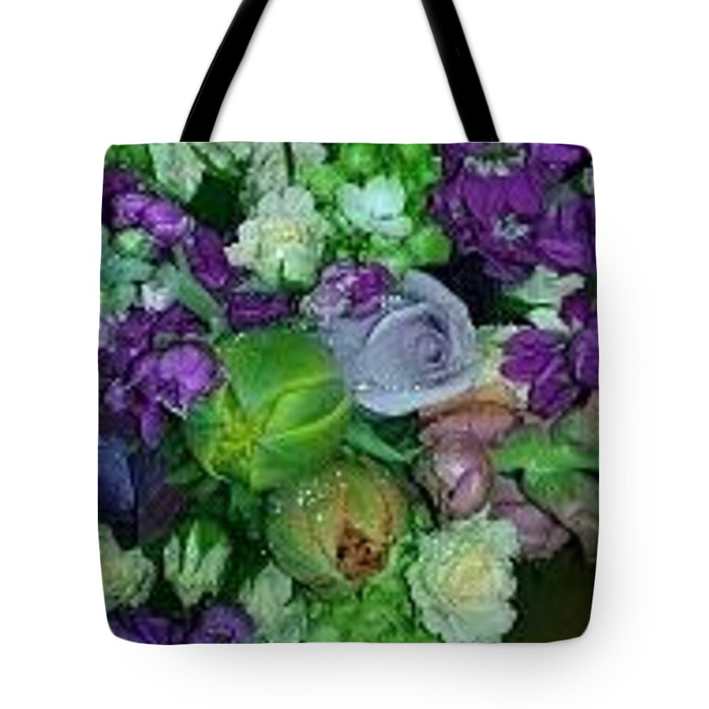 Purple Tote Bag featuring the photograph Floral Image I by Christopher M Moll