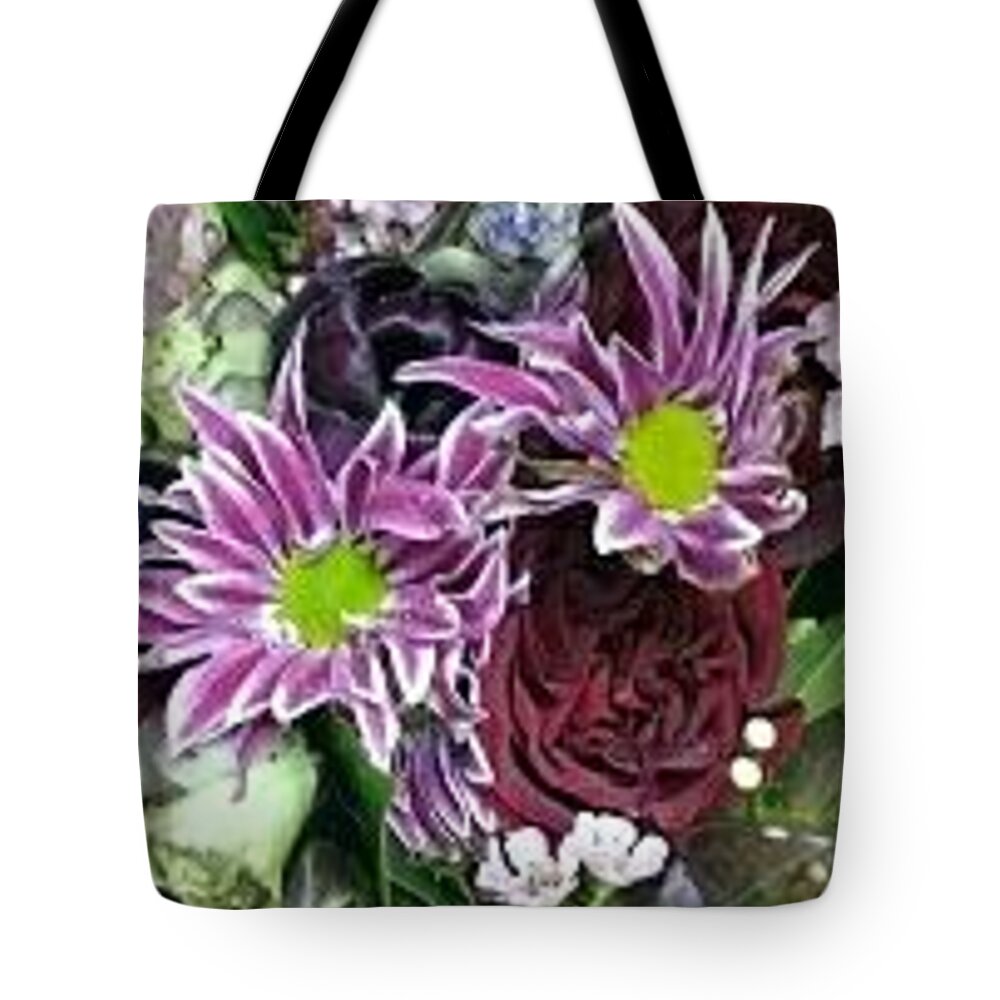 Purple Tote Bag featuring the photograph Floral Image V by Christopher M Moll