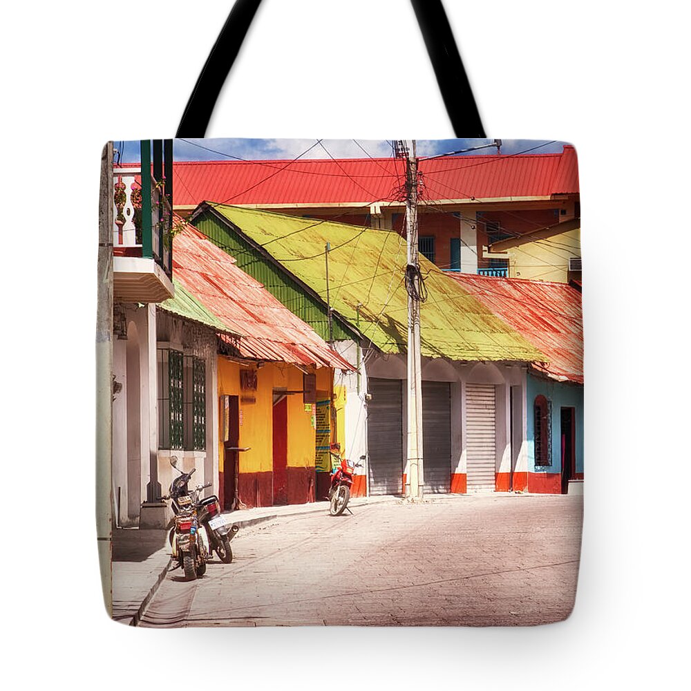 Flores Guatemala Tote Bag featuring the photograph Flores Guatemala by Tatiana Travelways