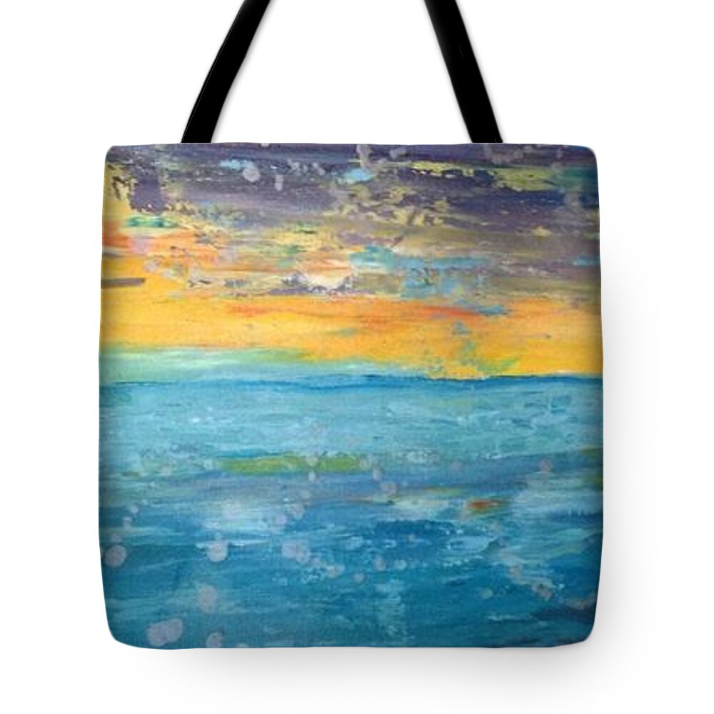  Tote Bag featuring the painting Florida Sunset by MiMi Stirn