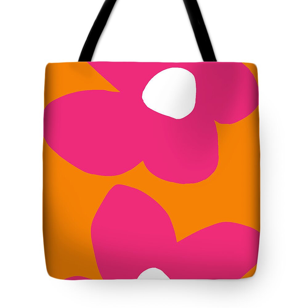 Flower Tote Bag featuring the digital art Flower Power 2- Art by Linda Woods by Linda Woods