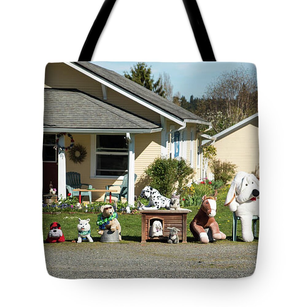 Fluffy Football Fans Tote Bag featuring the photograph Fluffy Football Fans by Tom Cochran