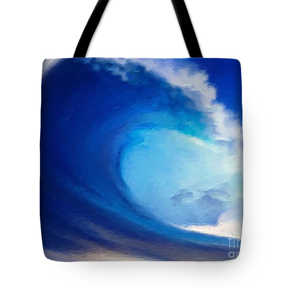 Anthony Fishburne Tote Bag featuring the digital art Fluid by Anthony Fishburne