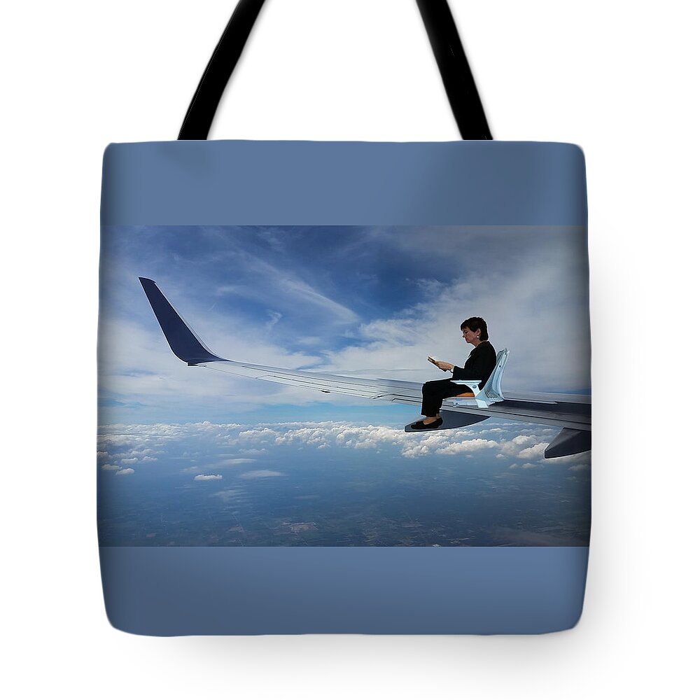 Creative Tote Bag featuring the photograph Flying 3rd Class by Madlyn Blom