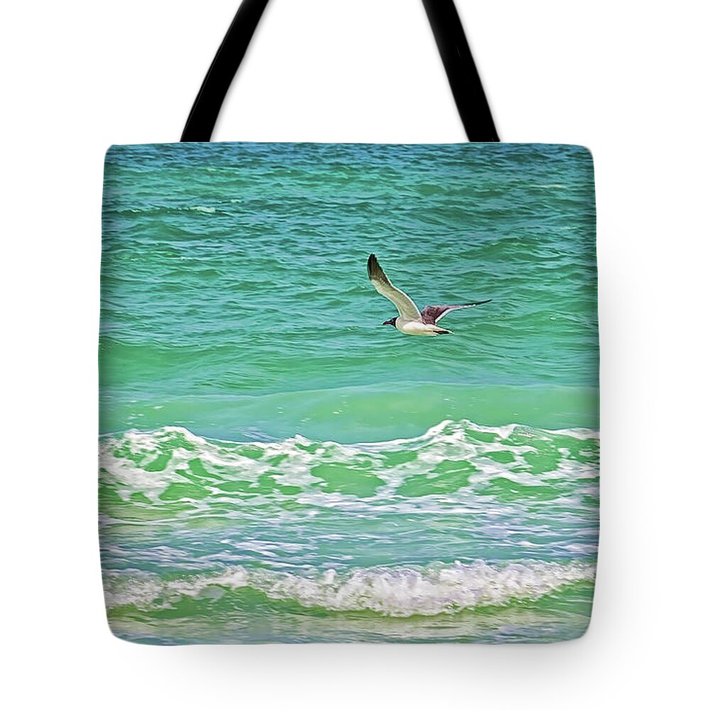 Gulf Of Mexico Tote Bag featuring the photograph Flying Solo by HH Photography of Florida