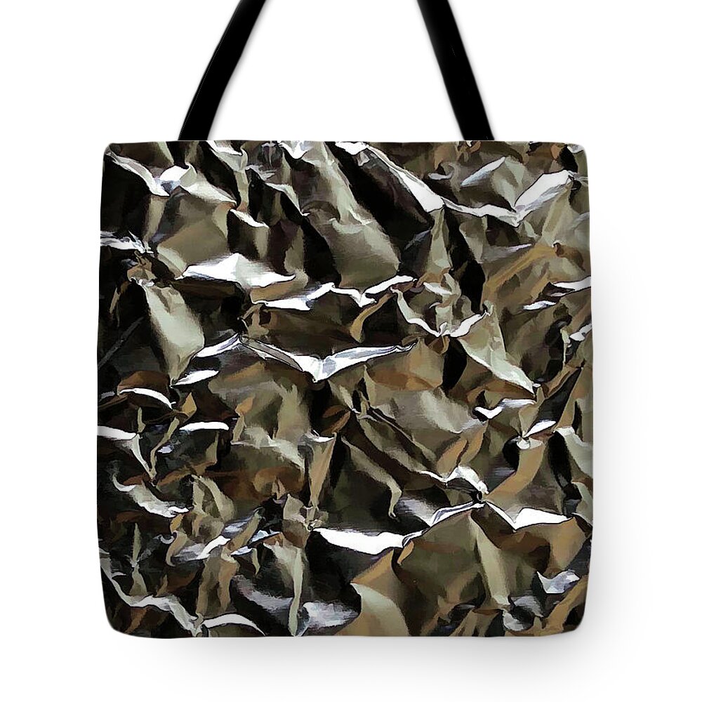 Abstract Tote Bag featuring the photograph Foiled by Karen Smale