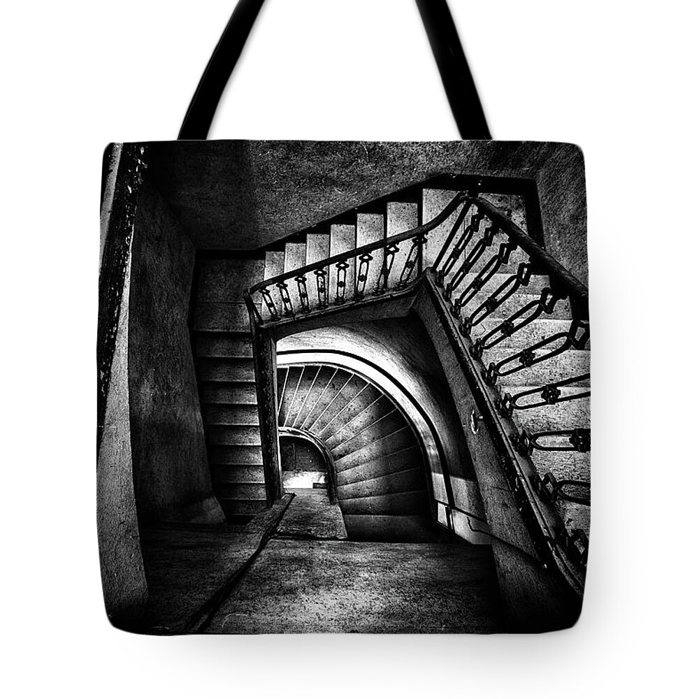 Abandoned Tote Bag featuring the photograph Follow the light by Dirk Ercken