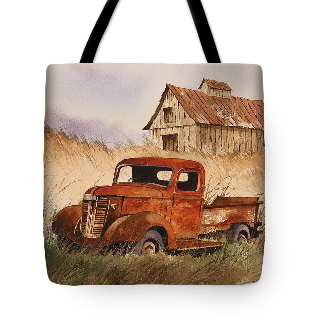 Country Tote Bag featuring the painting Fond Country Memories by James Williamson