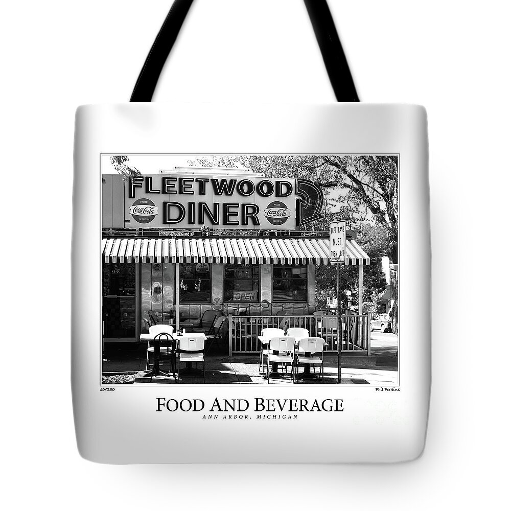 Fleetwood Diner Tote Bag featuring the photograph Food And Beverage by Phil Perkins