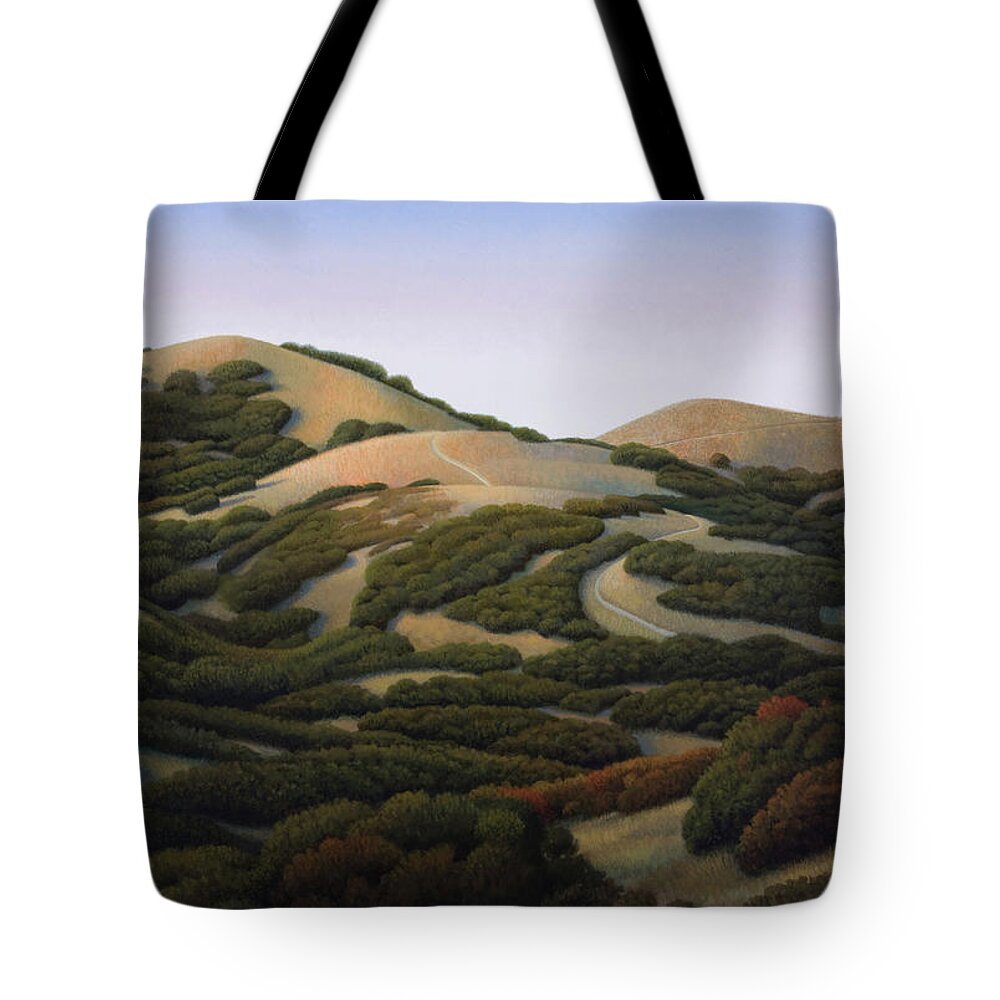 Salt Lake City Tote Bag featuring the painting Foothills by Chris Miles