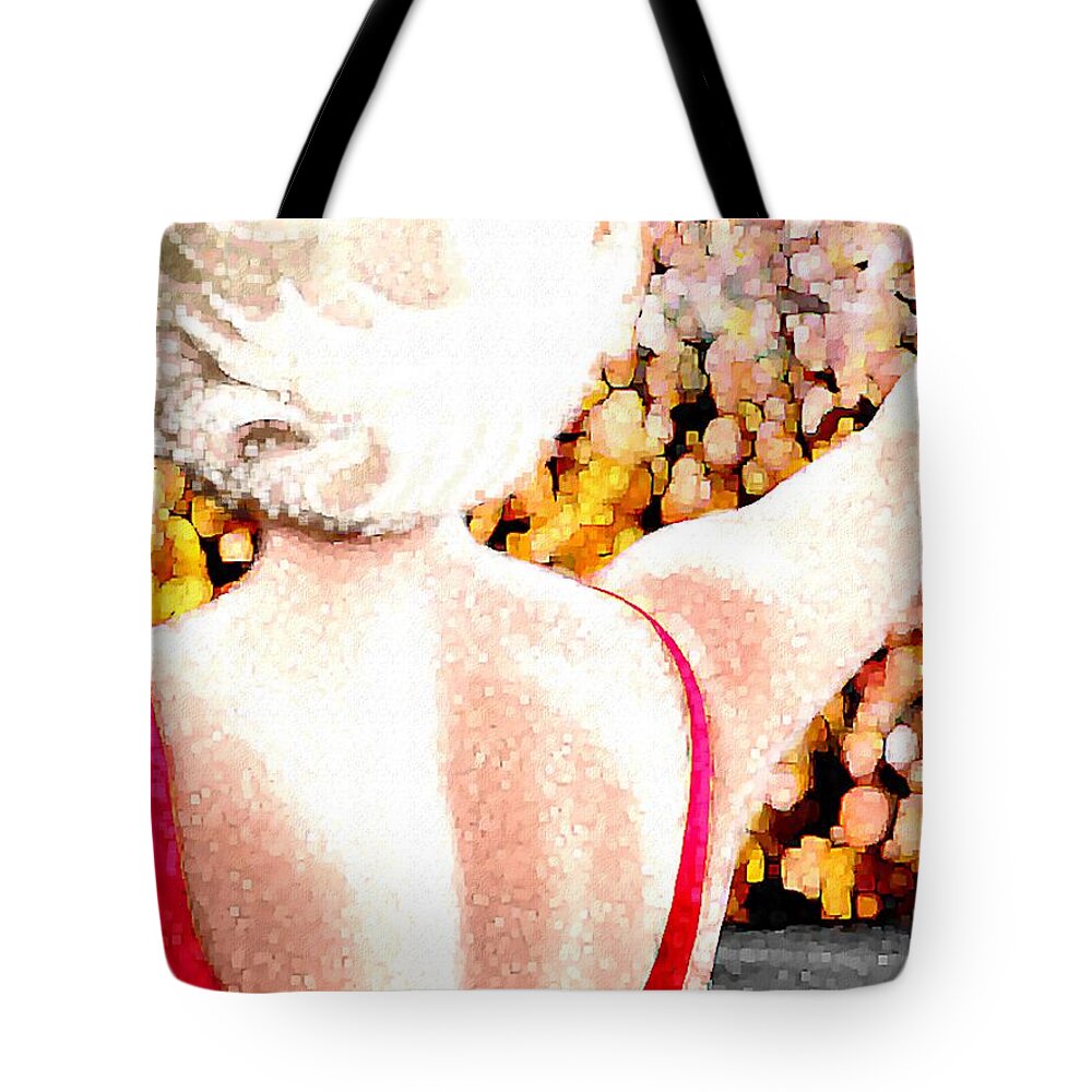 Star Tote Bag featuring the painting For The Boys by Jann Paxton