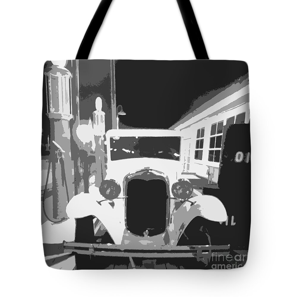 Ford Tote Bag featuring the photograph Ford By Night by Barbie Corbett-Newmin