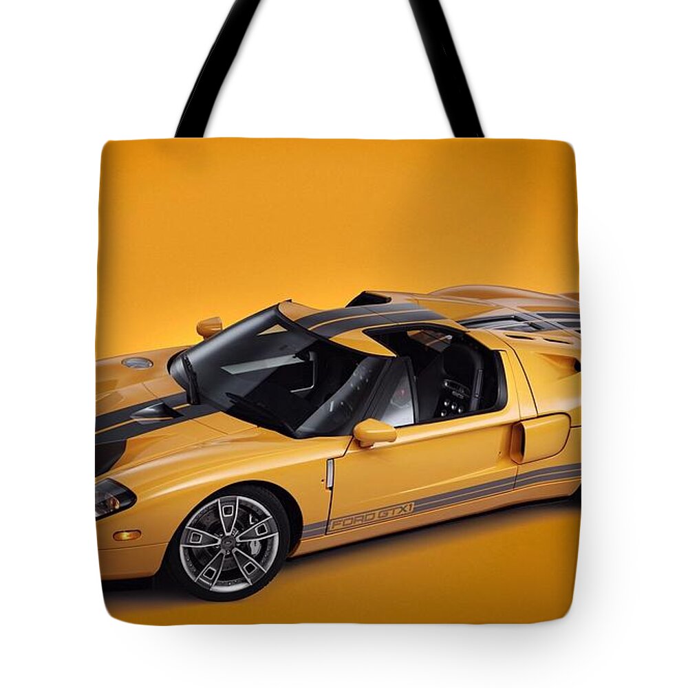 Ford Gtx1 Tote Bag featuring the photograph Ford GTX1 by Jackie Russo