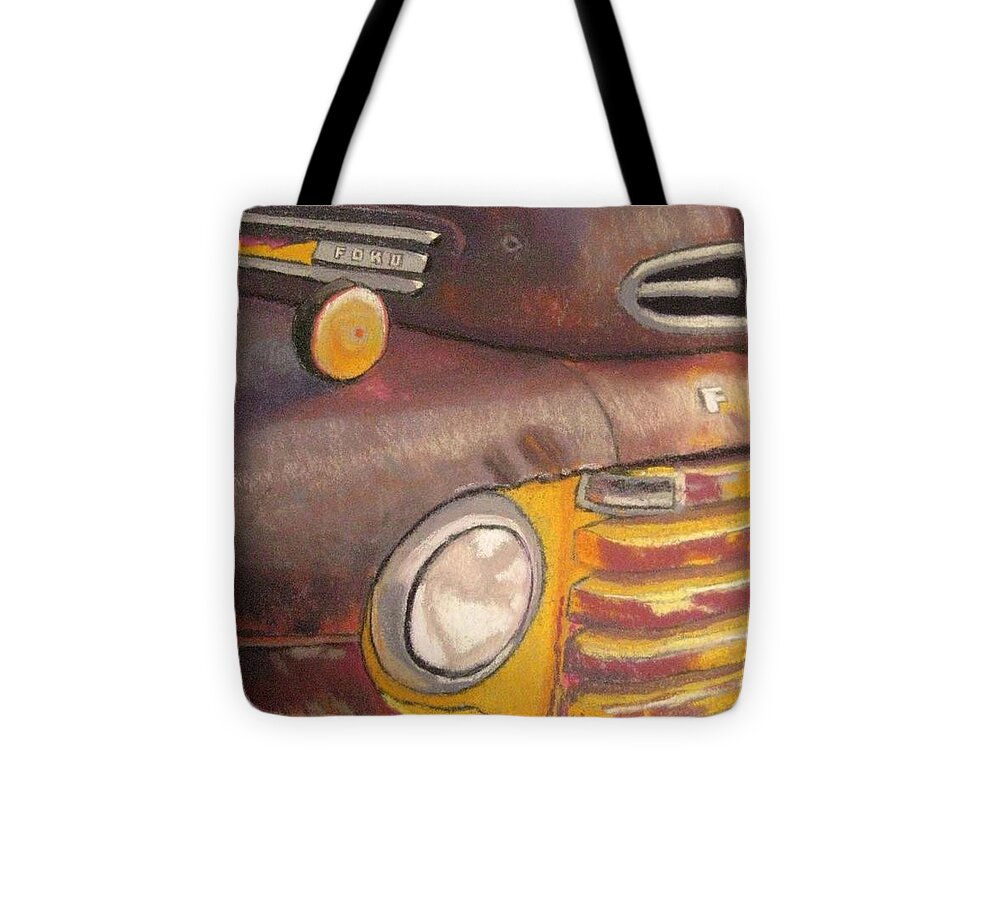 41. Ford O'rust Tote Bag featuring the pastel Ford O'Rust by Constance Gehring