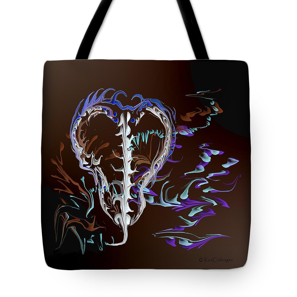 Digital Painting Tote Bag featuring the digital art Foreign Object Invasion by Kae Cheatham