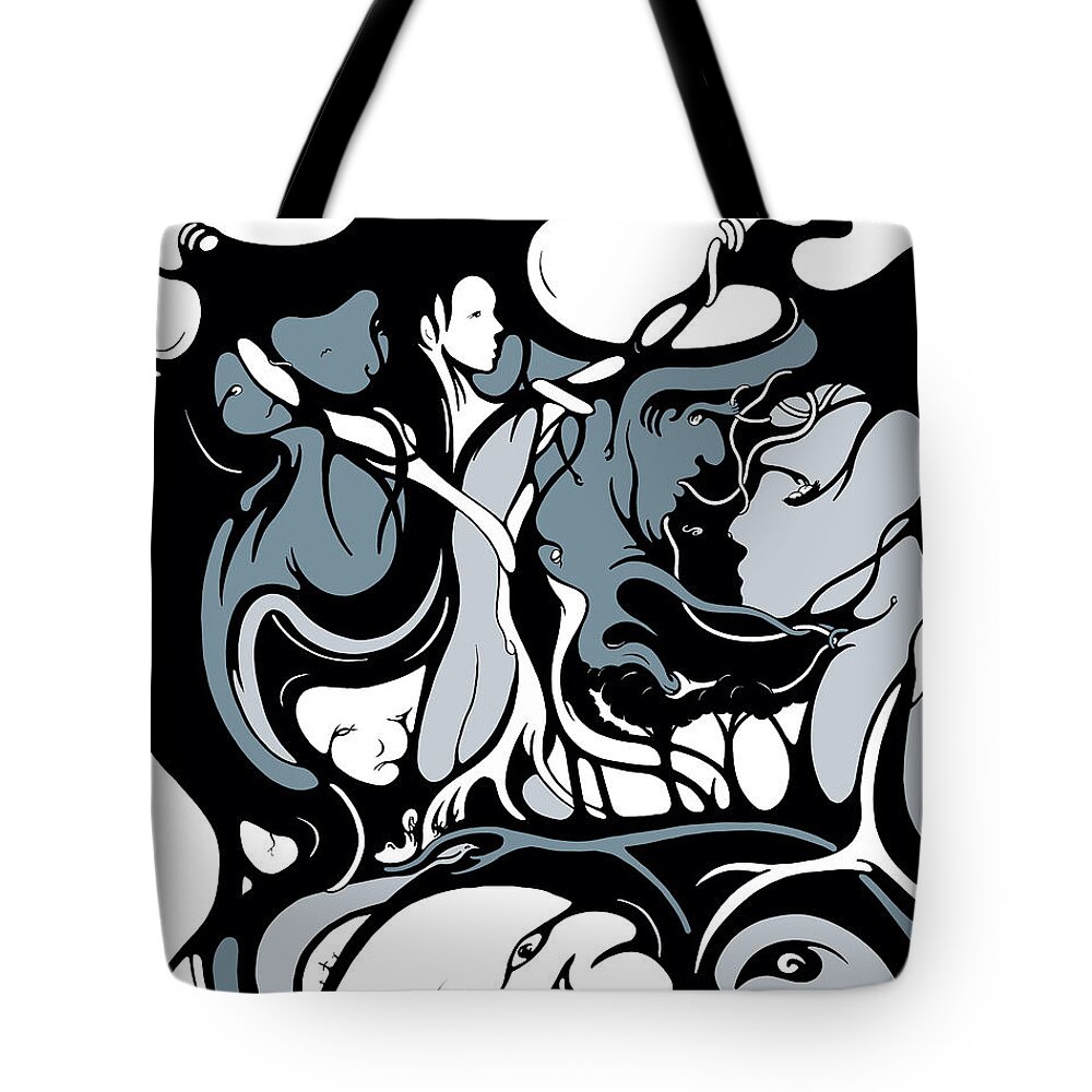Female Tote Bag featuring the digital art Foresight by Craig Tilley