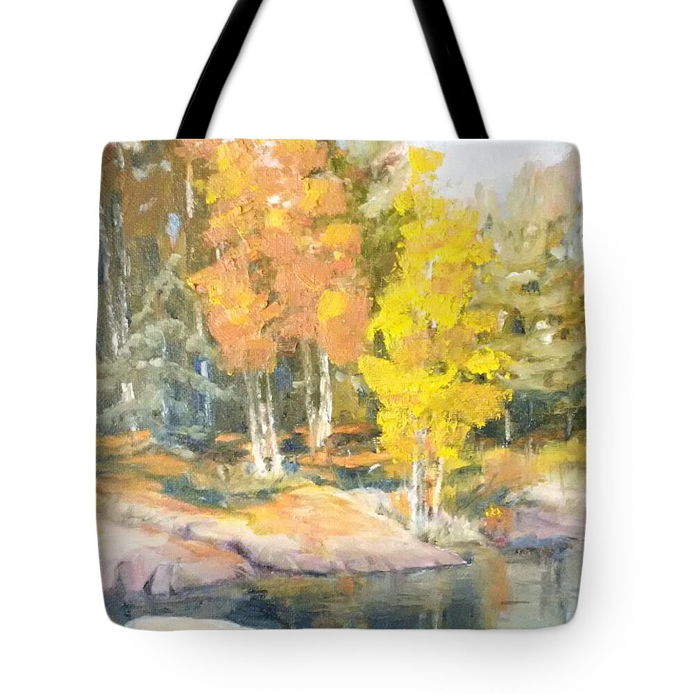 Painting Tote Bag featuring the painting Forest by Sheila Romard