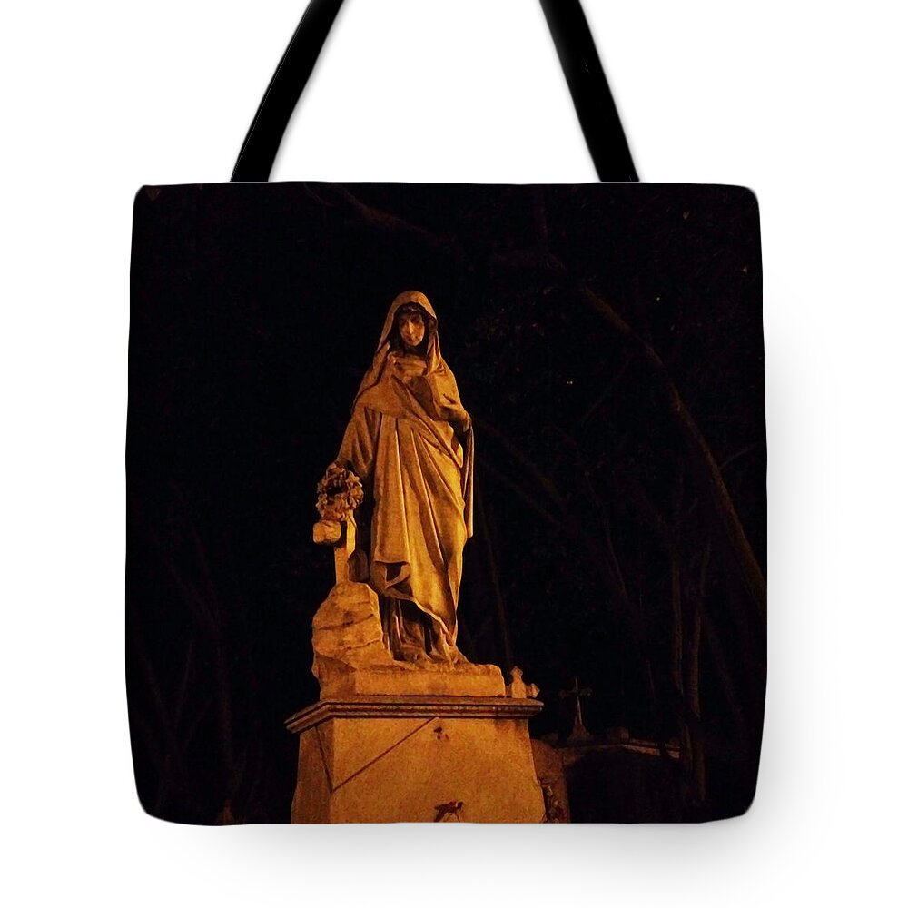 Templo Tote Bag featuring the photograph Forever still and cold by agnes Fem
