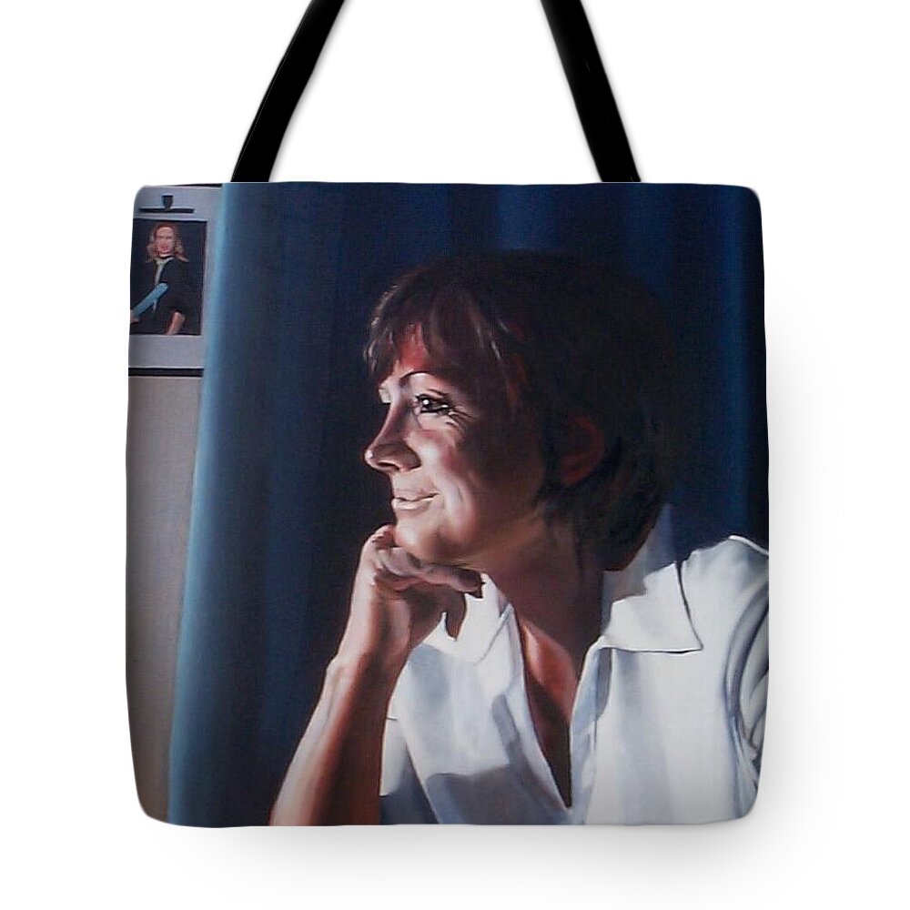 Joey Johnson Tote Bag featuring the painting Forever Young by Tim Johnson